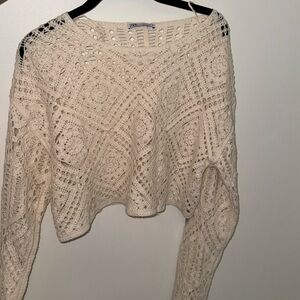 Zara crochet long sleeve